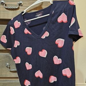Old Navy Heart Print T-Shirt